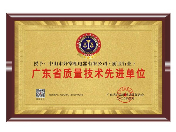 廣東省質量技術先進單位